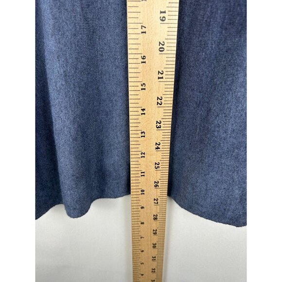 The Porter Collective Womens  Blue V-Neck Sweater Size  S/M Long Sleeve - Picture 6 of 8